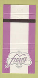 Matchbook Cover - Fedora Cafe Bar Kansas City MO 30 Strike