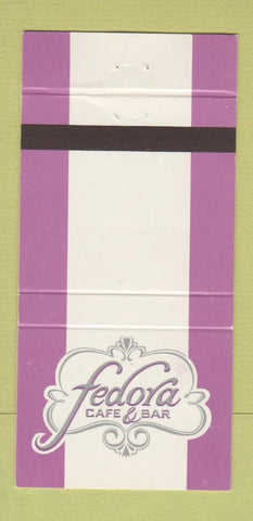 Matchbook Cover - Fedora Cafe Bar Kansas City MO 30 Strike