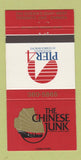 Matchbook Cover - Chinese Junk Restaurant Toronto ON 30 Strike