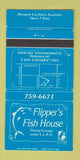 Matchbook Cover - Flipper's Fish House Scarborough ON 30 Strike