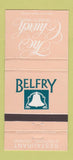 Matchbook Cover - The Church Restaurant Belfry Stratford ON WEAR 30 Strike