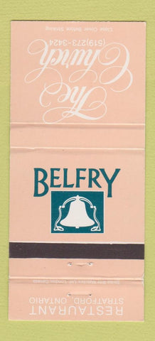 Matchbook Cover - The Church Restaurant Belfry Stratford ON WEAR 30 Strike
