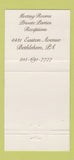 Matchbook Cover - Candle Light Inn Restaurant Bethlehem PA 30 Strike