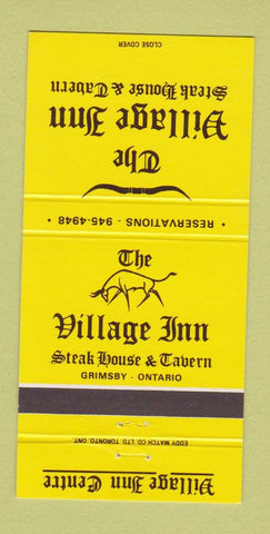 Matchbook Cover - The Village Inn Steak Tavern Grimsby ON 30 Strike