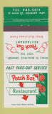 Matchbook Cover - Peach Bar Restaurant Grimsby ON #1  30 Strike