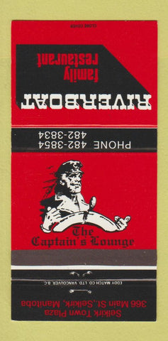 Matchbook Cover - Riverboat Captain's Lounge Selkirk MB 30 Strike