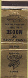 Matchbook Cover - Matchbook Cover Moose Lodge Pacifica CA