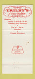 Matchbook Cover - Trilby's Ocean Springs MS 30 Strike