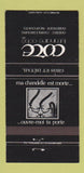 Matchbook Cover - Cote Luminaire Charlesbourg Duberger Neufchatel QC 30 Strike