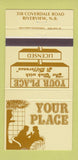 Matchbook Cover - Your Place Riverview NB 30 Strike
