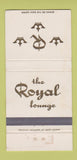 Matchbook Cover - Royal Lounge Elgin IL WEAR 30 Strike