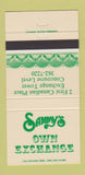 Matchbook Cover - Sammy's Own Exchange 30 Strike