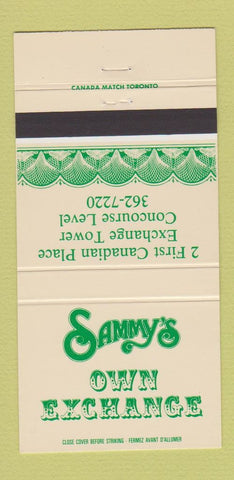 Matchbook Cover - Sammy's Own Exchange 30 Strike