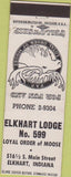 Matchbook Cover - Matchbook Cover Moose Lodge Elkhart IN