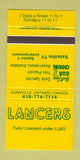 Matchbook Cover - Lancers Restaurant Dunnville ON 30 Strike