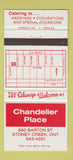 Matchbook Cover - Chandelier Place Stoney Creek ON 30 Strike