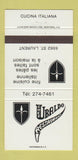Matchbook Cover - Chez Baldo Restaurant Italian QC 30 Strike