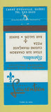 Matchbook Cover - Restaurnt Laurentien Carre D'Youville QC 30 Strike