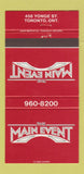 Matchbook Cover - The Main Event Toronto ON 30 Strike