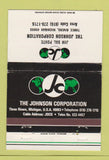 Matchbook Cover - Johnson Corporation Three River MI 40 Strike