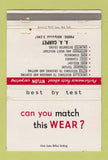 Matchbook Cover - AA Carpet Nylon Rayon New York City 40 Strike