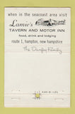 Matchbook Cover - Carpenter Motor Hotel Manchester NH 40 Strike