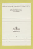 Matchbook Cover - Brendan's Restaurant Buffalo NY 40 Strike