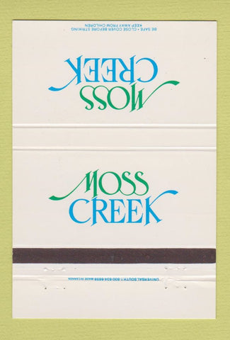 Matchbook Cover - Moss Creek Plantation Hilton Head Island SC 40 Strike