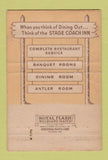 Matchbook Cover - Stage Coach Inn Restaurant Vancouver WA WORN 40 Strike