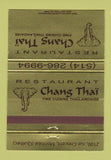 Matchbook Cover - Restaurant Chang Thai Montreal QC 40 Strike