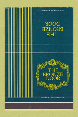 Matchbook Cover - The Bronze Door Grosse Pointe Farms MI 40 Strike