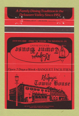 Matchbook Cover - D'Ignazio's Towne House Media PA 40 Strike
