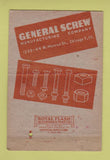 Matchbook Cover - General Screw Chicago IL WORN 40 Strike
