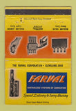 Matchbook Cover - Farval Lubrication Cleveland OH WORN 40 Strike