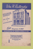 Matchbook Cover - Wm Battersby Funeral Home Philadelphia PA #1 40 Strike