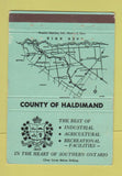 Matchbook Cover - County of Haldimand ON WEAR 40 Strike