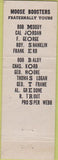 Matchbook Cover - Matchbook Cover Moose Lodge North Wildwood NJ
