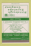 Matchbook Cover - Pittsburgh Envelope Company Pittsburgh PA 40 Strike