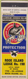 Matchbook Cover - Matchbook Cover Moose Lodge Rock Island IL