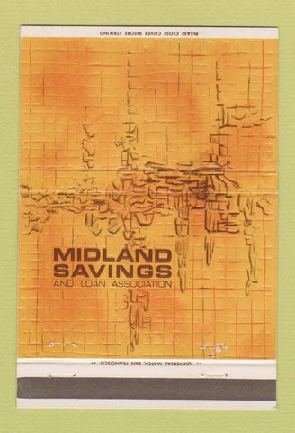 Matchbook Cover - Midland Savings and Loan Fresno CA 40 Strike
