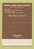 Matchbook Cover - Midland Savings and Loan Fresno CA 40 Strike
