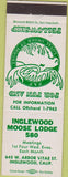 Matchbook Cover - Matchbook Cover Moose Lodge Inglewood CA