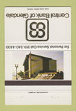 Matchbook Cover - Central Bank of Glendale CA 40 Strike