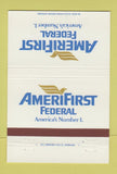 Matchbook Cover - Amerifirst Federal Bank Miami Orlando FL 40 Strike