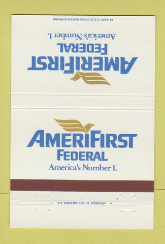 Matchbook Cover - Amerifirst Federal Bank Miami Orlando FL 40 Strike