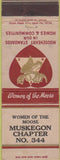 Matchbook Cover - Matchbook Cover Moose Lodge Muskegon MI Women