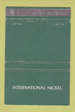 Matchbook Cover - International Nickel WEAR 40 Strike