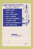 Matchbook Cover - First Federal Savings Washington DC 40 Strike