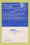 Matchbook Cover - Florida National Bank Coral Gables FL WEAR 40 Strike
