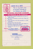 Matchbook Cover - Oklahoma Military Academy Claremore OK 40 Strike
